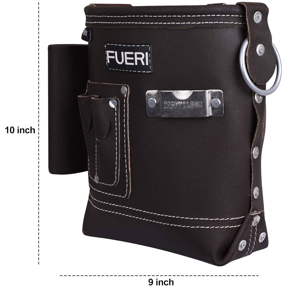 Dimensions of FUERI Nail Pouch and Tool Pouch Carpenter Bag.